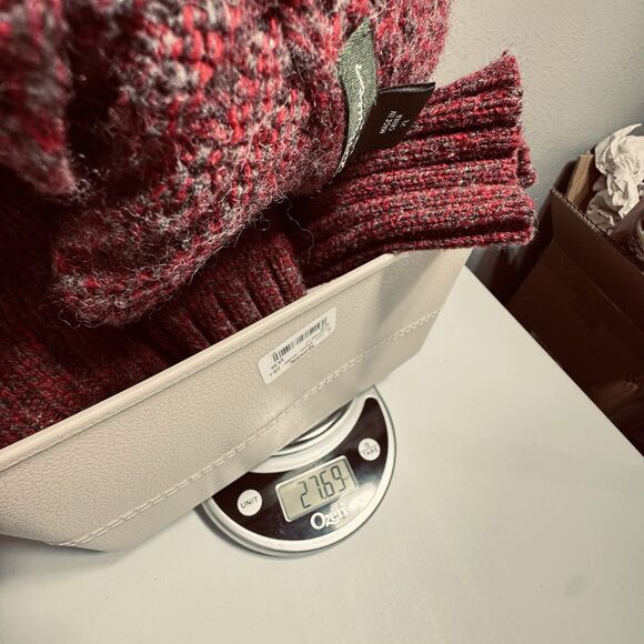 Eddie Bauer Chunky Knit Cardigan Woman's Size Medium Wool Blend Classic Modern - Picture 8 of 10